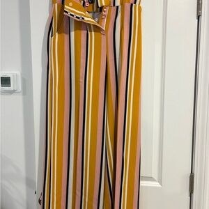 Chic Striped Wide Leg Jumpsuit